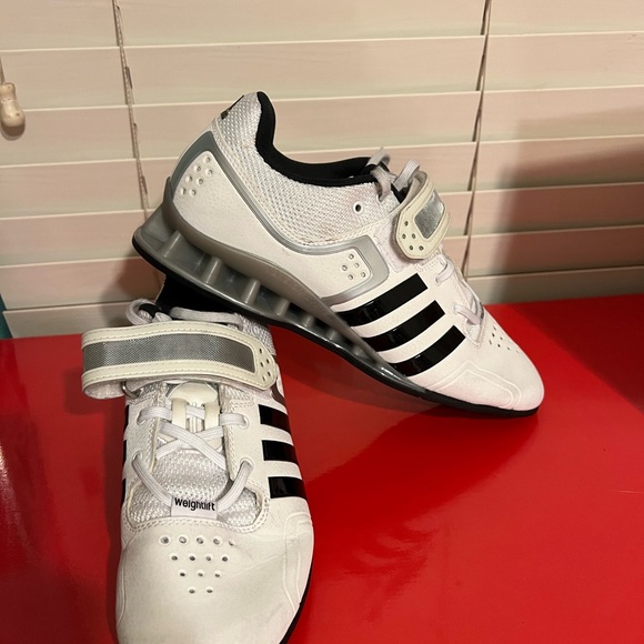 Adidas AdiPower Weightlifting White M25733 Mens Size 9.5 - Picture 7 of 7